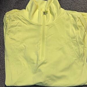 GAP Yellow Quarter-Zip Pullover